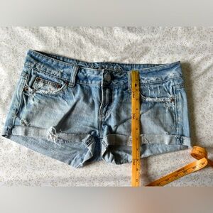 American Eagle Outfitters Short Light Wash Denim Jean Shorts